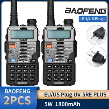1 / 2 KOMADA BaoFeng UV-5RE 10 km Prijenosni prijenosni radio Profesionalni Radio Dvostrani FM Radio VHF 136-174 Mhz UHF 400-520 Mhz UV 5RE