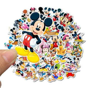 10/50 kom./compl. Crtani Disney Animation Mickey Mouse Naljepnice Igračke Za Djecu Dar Identitet Kofer I Gitara Grafiti Naljepnica