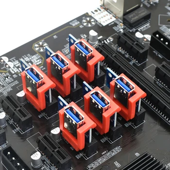 10 kom. PCIE Ustaje 1X Držač Okomiti Nosač Ormari PCI-E X1 Držač PCI 16X Produžni Kabel Priloge Za Grafičke kartice Miner Майнинг