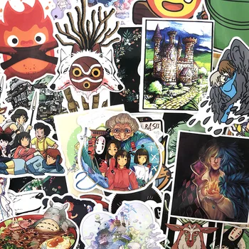 100 kom/pak. Hayao Miyazaki Film Naljepnice S Grafitima Anime Naljepnice Za Prtljagu Naljepnica Za Laptop Skateboard, Bicikl Naljepnice Na Hladnjak