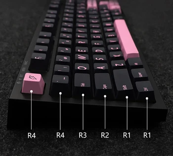 137 Tipki GMK Pink Lightning Keycaps Engleski Višnje Profil PBT Sublimacija Mehanička Tipkovnica Keycap za MX Switch 1.75 X Sh