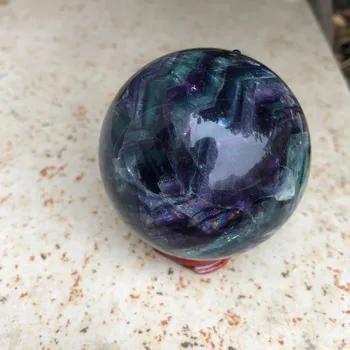 1pc prirodna kristalna флюоритовый loptu lijepe dekorativne loptu