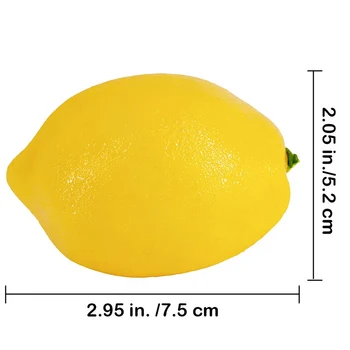 20 Kom Umjetnih Limuna Lažni Limun Umjetni Limun Voće žute boje Dužine 3 cm x širina 2 cm -ABUX