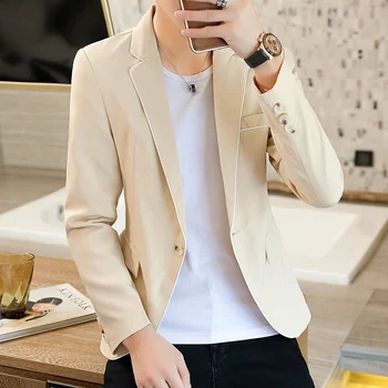 2021 novi jesenski mladih trend lijep korejski verzija svakodnevni mali odijelo muška moda identitet društvo mladić zapad
