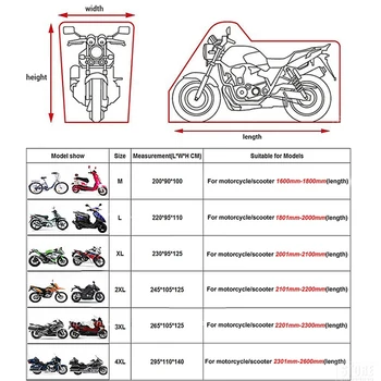 2022 Vodootporan Motocikl Torbica za Zaštitu Bache Moto Skuter za Gold Wing 1800 Pribor Bmw K100 Virago 535
