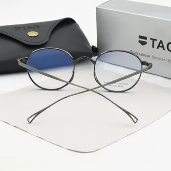 2023 nove okrugle titan optički bodove u okvirima ženske Marke Retro naočale za računalo kratkovidnosti rimless za naočale, naočale za muškarce