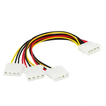 4-pinski Konektor IDE 1-na-3 Molex IDE Priključak za Napajanje Razdjelnika Produžni Kabel, adapter
