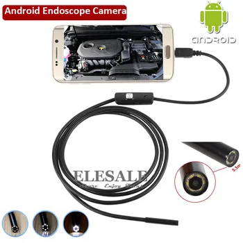 5,5 mm 1 M Kabel Vodootporan Endoskop Skladište 6LED OTG USB Android Бороскоп Inspekcija za Podvodni Ribolov Za RAČUNALA SA sustavom Windows