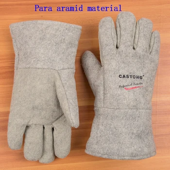 500 ° c stupnjeva visoke temperature rukavice od Арамидной + aluminijske folije vatrostalne rukavice otporne na plamen, Anti-ошпаривающие zaštitne rukavice