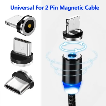 6 kom. Magnetska Stopice Univerzalne za Okrugli Magnetskog Micro USB Kabel Type C Magnet Rezervni Dijelovi za Mobilni Telefon Prašinu Utikač Adapter