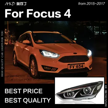 AKD Auto-Stil za prednja Svjetla Ford Focus-2017 Focus 4 Led Lampa za Glavu H7 D2H Hid Opcija Angel Eye Биксеноновый Zraka Pribor
