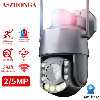 ASZHONGA 4G 5MP Vanjska IP Kamera WIFI Laser IC 120 m AI Automatsko Praćenje 33X Zoom Bežični PTZ high-speed Dome Kamera za video nadzor ICSEE