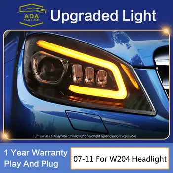 Auto-Stil Svjetla Za W204 2007-2011 C200 C260 Sportski Potpunosti LED DRL Svjetla Animirani Dinamičke Glavobolje Žarulje Led Projektor