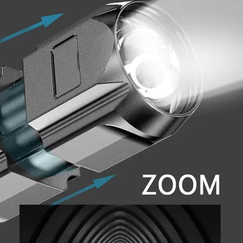 BALDR Jaki Svjetlosni Zoom ABS Svjetiljku Ugrađena Baterija Punjiva Lampa Vanjski Prijenosni Home Naširoko Koristi Svjetiljku