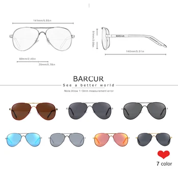 BARCUR Muške Sunčane Naočale Za Vožnju UV400 Zaštita Muške Sunčane Naočale Polarizirane Ženske Naočale UV400 Gafas De Sol Nijanse