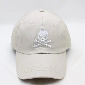 Bejzbol Kapu sa Izvezenim Lubanje od Pamuka, Podesiva Kapu Snapback Cap Hat za Muškarce i Žene 438