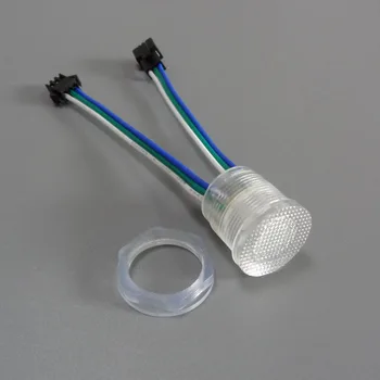 Besplatna dostava promjer 20 mm prozirno/milk torbica led modul žice DC5V ws2811IC 5050SMD1 Led RGB digitalni led lampa пиксельный