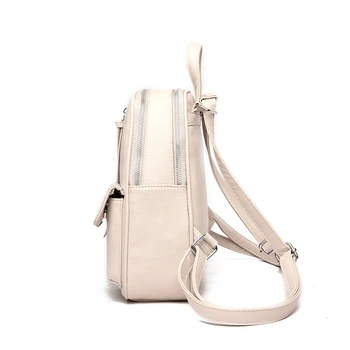 Bijela marke luksuzni ruksak na munje 2021, mekana koža vodootporna torba, student torba za mlade studente, bijela poznat dizajn dizajn