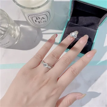 CC Zaručnički Prsten za Vjenčanje Nakit 1 Karatni Dijamant Kubni Cirkonij Kamen Modni Dodaci Prsten Za Žene CC1577