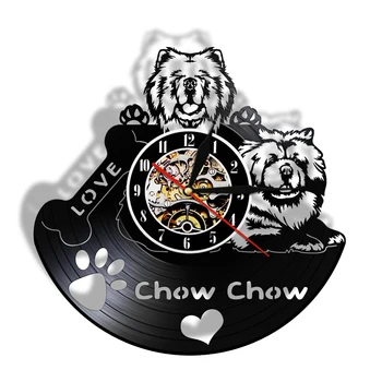 Chow-chow Zaljubiti u Винтажную vinilni zapis Između Zidni Sat Songshi Quan Chowdren Ne Kucanje Zidnih Satova Pasmina Pasa Dar Vlasnik Psa