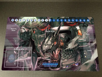 Digimon Playmat Machinedramon DTCG CCG Mat Trading Card Igre Mat Dvoboj Igra na ploči Igre Mat Stolni Mat Anime Miš i Torba 60x35 cm