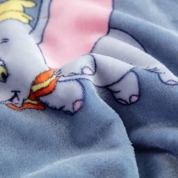 Disney Crtani Dumbo Mekana Topla Coral Runo Za Mlađe Dječake I Djevojčice Dumbo Pokrivač na Krevetu na Krevet Kauč na Poklon Za Rođendan Veliki Pokrivač