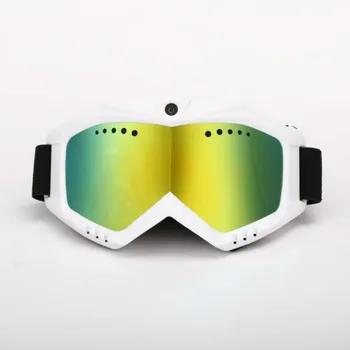 Kamera HD 1080P s ski sunčanim naočalama s bijelim dvostrukim svjetla za maglu leće za skije /Prozirnim staklima za ugrađene baterije Moto