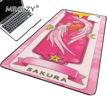 Karta Lopov Sakura Kawai Igra Gamer Mouse Anime Tepih Mekan Miš Za Laptop Stolni Pink Tepih Za Tipkovnicu Stolno Računalo