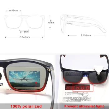 KDEAM Slr Polarizirane Sunčane Naočale za Muškarce I Žene Moderan Dizajn Nijanse Trg Elegantne Sunčane Naočale Gafas De Sol Sa Kutijom