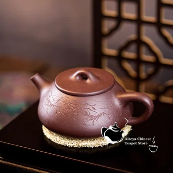 Kineski čajnik Yixing Ljubičasta Gline za Vodu sirove rude ljubičasta blato kamen kašičica lonac potrošačke kung-fu tea set Kineski čajnik 200 ml