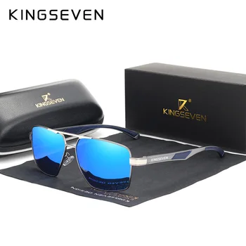 KINGSEVEN Brand 2022 Nove Polarizovana Muške Sunčane Naočale Trg Aluminijska Okvira Muške Sunčane Naočale Za Vožnju Ribolov Naočale Zonnebril N7719