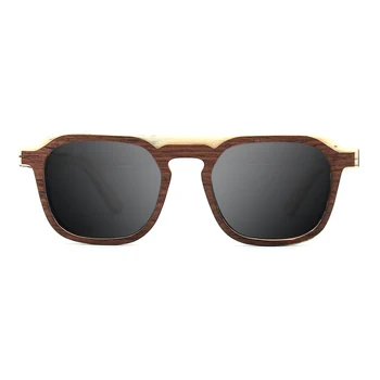 Klasični Drveni Sunčane Naočale Polarizirane Naočale Ženske, Muške Marke Dizajnerske Boxy Vintage Naočale Za Vožnju Na Otvorenom UV400