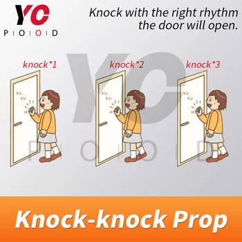Knock Prop Pobjeći iz sobe Prop Istjerati vrata kako pobjeći iz sobe Escape Igra uređaja knock-knock prop