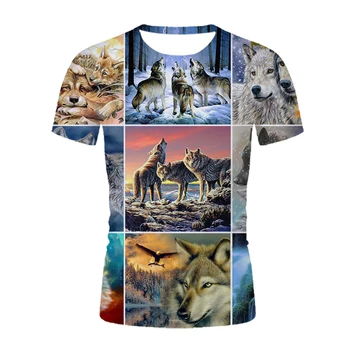 Ljetna majica sa 3D grafikom, Muška majica s po cijeloj površini lav/tigar, zabavne Unisex majice s kratkim rukavima i okruglog izreza, Veličina XXS-6XL