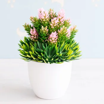 NOVE Umjetne Biljke Bonsai Malo Drvo Sobnih Biljaka Lažni Cvijeće Ukras Na Posudama Za Uređenje Doma Hotel Vrtni Ukras