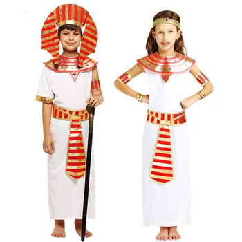 Novi egipatski anime faraon kostime za Halloween večernja odjeća Egipatski faraon, kralj purim odijelo haljina za djevojčice