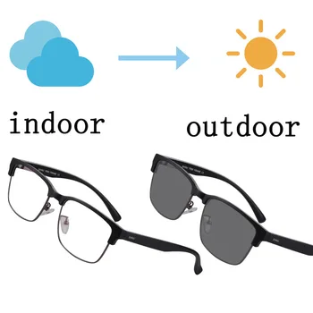 Photochromic naočale za čitanje gospodo progresivne bifokalne naočale za čitanje recept naočale mijenjaju boju na sunčanom, kao sunčane naočale