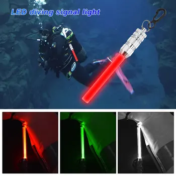Podvodni Signal Sigurnosti za Ronjenje, ronjenje S Led Fluorescentni Indikator Upozorenja Trepće Lampica Zelena/Crvena/Bijela