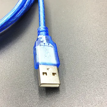 Produžni USB kabel Od muškaraca i Žena Kabel za Prijenos Podataka s Экранированным Magnetskog Prstena USB-kabel je u Potpunosti Bakar Prozirno Plava