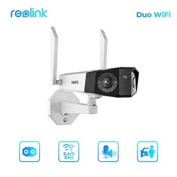 Reolink DUO Wi-Fi Vanjski Wi-Fi IP Sigurnosne dva Objektiva Kamera AI Otkrivanje Osoba 4MP 2 DO Boja Noćni Vid 2 Način Audio 2.4/5ghz