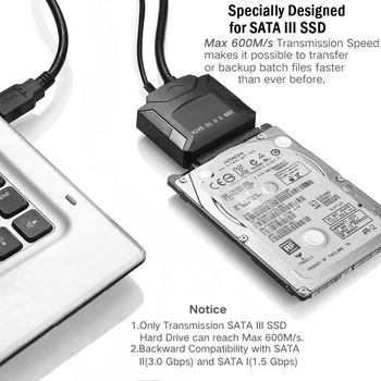 RYRA USB 3.0 Na Sata 3 Adapter je Pretvarač Podrška 2,5 3,5 Inčni Vanjski Tvrdi Disk HDD SSD Pretvarač Tvrdog Diska u Prilagodnik Za Samsung