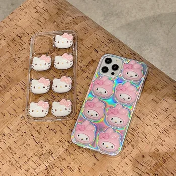 Sanrio Hello Kitty mymelody Laserski gradijent ispunjava Boji Presvlake Za Telefon iPhone 14 13 12 11 Pro Max Mini XS XR MAX 8x7 Stražnji Poklopac