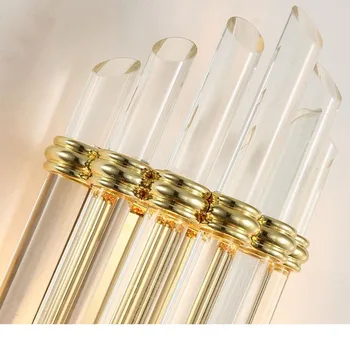 SHIJIA Novi Moderni Zidna Lampa Crystal Light Luksuzno Uređenje Dnevnog boravka U Skandinavskom Stilu, Led Rasvjeta Hotela