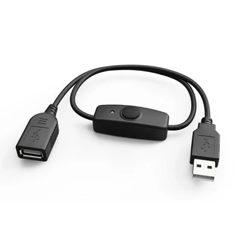 Sinkronizacija Podataka USB 2.0 Produžni USB Kabel Produžni S Prekidačem za Uključivanje Isključivanje Led Indikator za Malina Pi PC USB Ventilator Led Žarulja B2RC