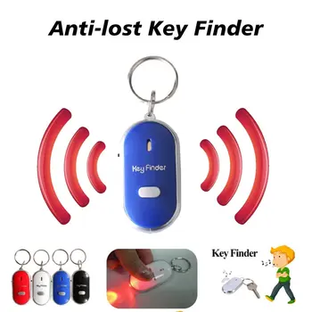 Smart Key Finder Anti-izgubljene Senzori Zvižduka Privjesak Za Ključeve Tracker LED S Локатором Хлопков Zvižduka