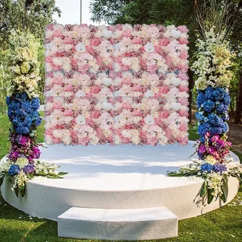 Topla Rasprodaja Umjetni Cvijet Zidni Panel Pozadinu Za Sliku Pozadine Večernje Vjenčanje Dekor Home Festival Ukras