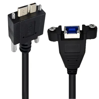 USB 3.0 B Tip Ženski Ploča Držač Za Micro B muški Utikač s Vijčanim Učvršćenjem M2 Kabel adapter 0,3 m/1 m za Pisač, Monitor, Skener