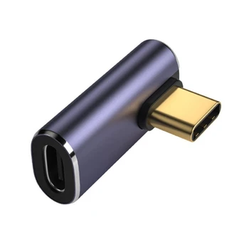 USB C Adapter U Obliku Izravne Kutni Adapter Type C Ženski na Type C Muške 40 Gbit/s Brzi Adapter za Prijenos Podataka Pretvarač Adapter Za Punjenje
