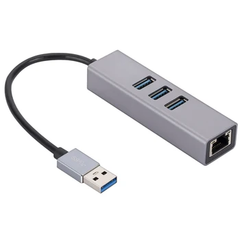 USB Ethernet Adapter USB NA mrežnu karticu lan Rj45 velike brzine USB3.0 Razdjelnik 1000 Mbit/s Hub od aluminijske legure Type C Adapter Za Laptop