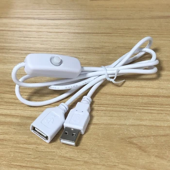 USB Gumb za Prebacivanje Produžni Kabel, USB On/Off Prekidač, Kabel za Punjenje za USB Ventilator Led Trake Lampe za čitanje